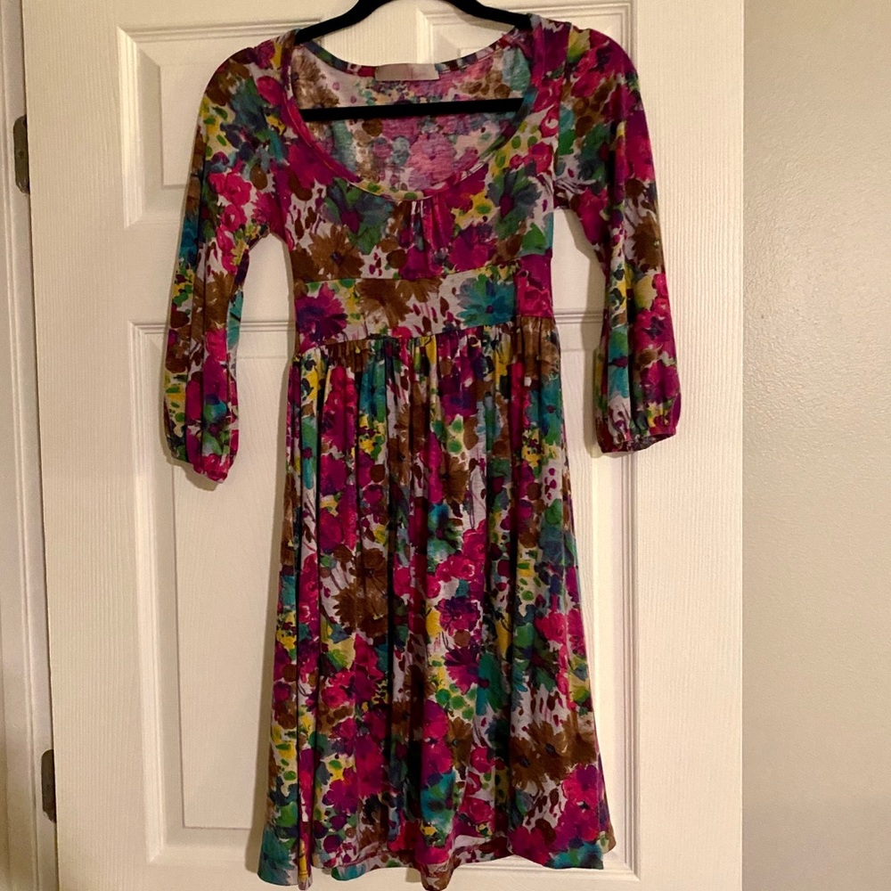 Francesca’s Collections Long Sleeve Floral Dress